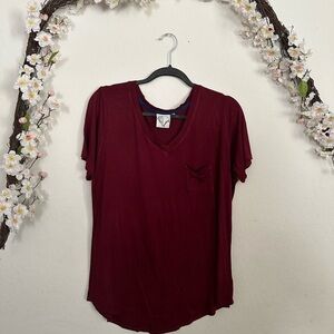 Maroon short sleeve